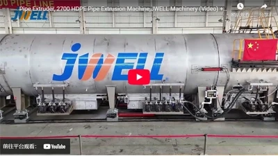 JWELL Machinery 2700 mm HDPE Pipe Extrusion Machine